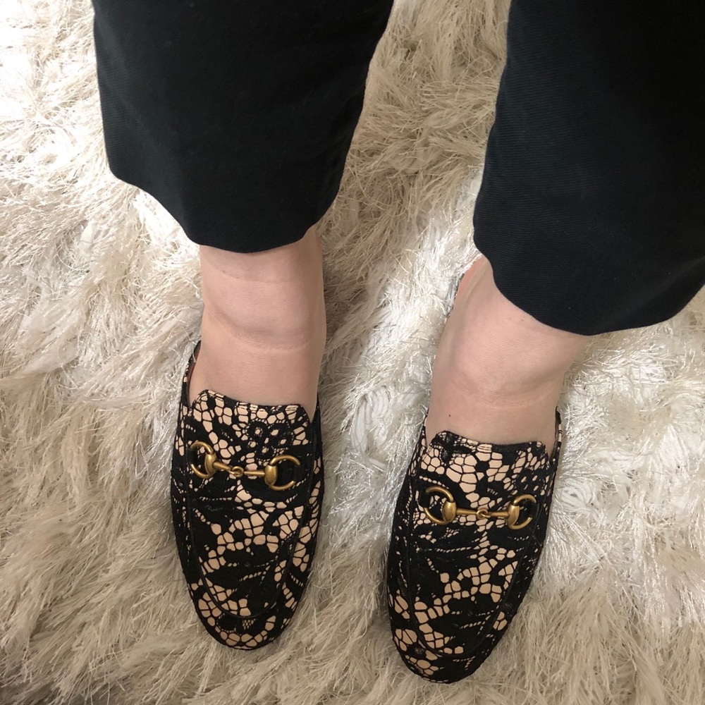 Used gucci princeton slides size 34